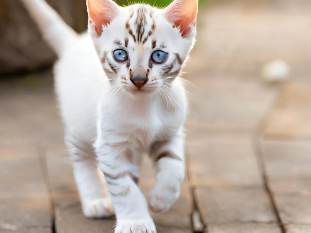 white bengal cat